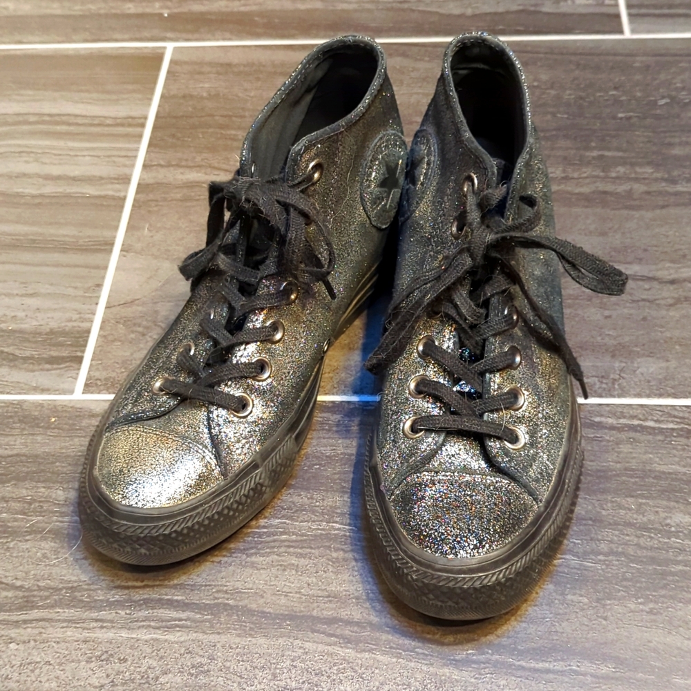 Converse Sparkly Wedge Sneakers